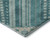 5' X 8' Teal Beige And Aqua Tribal Washable Area Rug With UV Protection 5' X 8' Teal Beige And Aqua Tribal Washable Area Rug With UV Protection