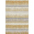 10' X 14' Gold Gray And Ivory Striped Washable Area Rug With UV Protection