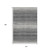 10' X 14' Gray And Silver Striped Washable Area Rug With UV Protection 10' X 14' Gray And Silver Striped Washable Area Rug With UV Protection