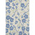 9' X 12' Linen Blue And Green Floral Washable Area Rug With UV Protection 9' X 12' Linen Blue And Green Floral Washable Area Rug With UV Protection