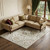 10' X 14' Ivory Gray And Beige Oriental Washable Area Rug With UV Protection