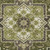 5' X 8' Olive Green Ivory And Beige Oriental Washable Area Rug With UV Protection 5' X 8' Olive Green Ivory And Beige Oriental Washable Area Rug With UV Protection
