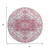 8' Pink Ivory And Gray Oriental Washable Round Rug With UV Protection 8' Pink Ivory And Gray Oriental Washable Round Rug With UV Protection