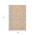 5' X 8' Peach And Lavender Animal Print Washable Area Rug With UV Protection
