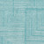 3' X 5' Turquoise And Ivory Geometric Washable Area Rug With UV Protection