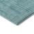 5' X 8' Turquoise And Ivory Geometric Washable Area Rug With UV Protection