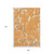 9' X 12' Orange Ivory And Gray Striped Washable Area Rug With UV Protection 9' X 12' Orange Ivory And Gray Striped Washable Area Rug With UV Protection