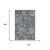9' X 12' Taupe Blue And Brown Floral Washable Area Rug With UV Protection 9' X 12' Taupe Blue And Brown Floral Washable Area Rug With UV Protection