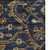 9' X 12' Navy Blue Gold And Copper Oriental Washable Area Rug With UV Protection 9' X 12' Navy Blue Gold And Copper Oriental Washable Area Rug With UV Protection