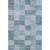 10' X 14' Denim Blue And Sky Blue Geometric Washable Area Rug With UV Protection