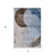 3' X 5' Denim Blue Brown And Beige Geometric Washable Area Rug With UV Protection 3' X 5' Denim Blue Brown And Beige Geometric Washable Area Rug With UV Protection