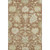 5' X 8' Rust Ivory And Beige Floral Medallion Washable Area Rug With UV Protection