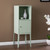 Pale Green Crosshatch Accent Storage Cabinet Pale Green Crosshatch Accent Storage Cabinet