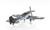 6" Grey Mustang Metal Hand Painted Decorative Airplane 6" Grey Mustang Metal Hand Painted Decorative Airplane