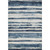 5' X 8' Denim Blue And Ivory Striped Washable Area Rug With UV Protection 5' X 8' Denim Blue And Ivory Striped Washable Area Rug With UV Protection