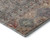 5' X 8' Gray Copper And Blue Tribal Washable Area Rug With UV Protection