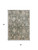 3' X 5' Fern Green Beige And Blue Floral Washable Indoor Outdoor Area Rug 3' X 5' Fern Green Beige And Blue Floral Washable Indoor Outdoor Area Rug