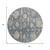 8' Navy Blue Beige And Rust Round Floral Washable Indoor Outdoor Area Rug 8' Navy Blue Beige And Rust Round Floral Washable Indoor Outdoor Area Rug