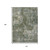10' X 14' Fern Green And Beige Abstract Washable Indoor Outdoor Area Rug
