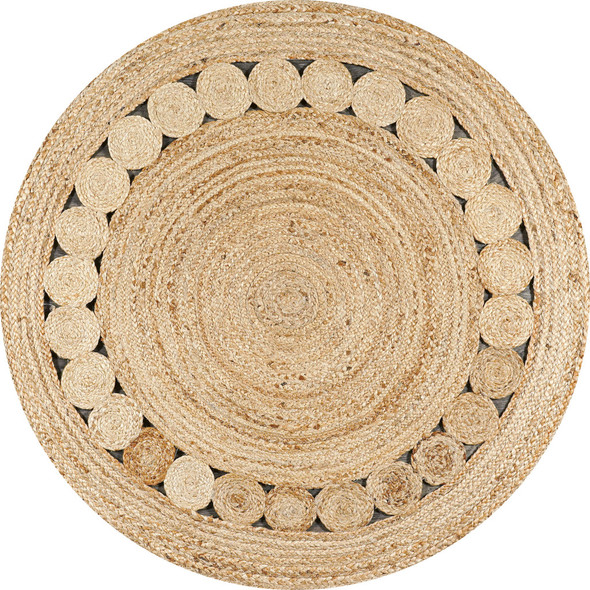 5' Natural Jute Round Rug