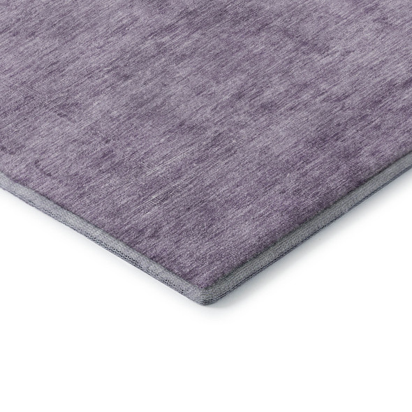 8' X 10' Plum And Lavender Oriental Washable Area Rug With UV Protection