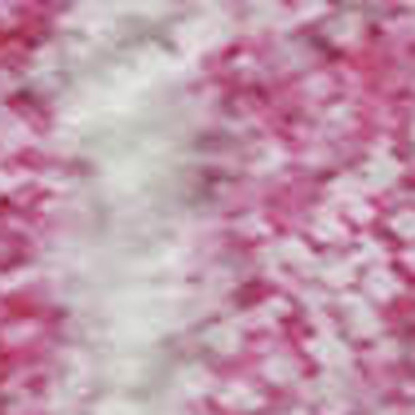 9' X 12' White Yellow And Pink Striped Washable Area Rug With UV Protection