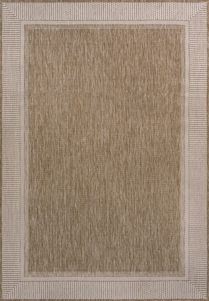 4' X 6' Beige And Cream Indoor Outdoor Area Rug
