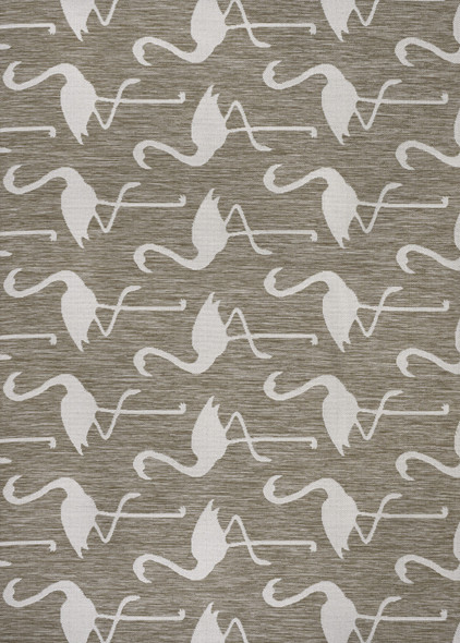 3' X 5' Beige And White Animal Print Indoor Outdoor Area Rug
