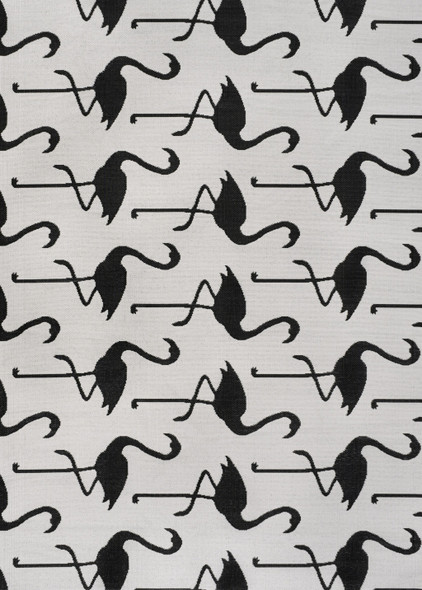 8' X 10' White And Black Animal Print Indoor Outdoor Area Rug