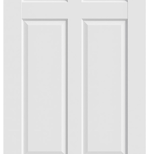 80" White Wood Slab Door