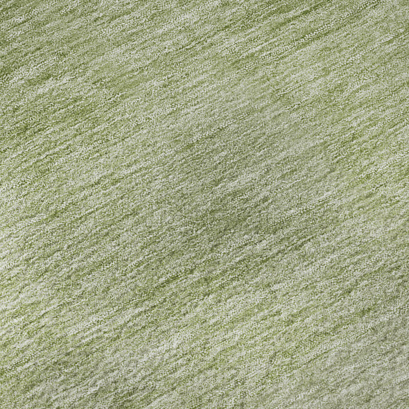 9' X 12' Green And Ivory Ombre Washable Area Rug With UV Protection
