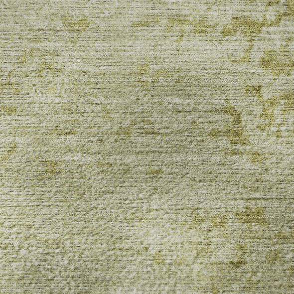 9' X 12' Artichoke Green And Ivory Abstract Washable Area Rug With UV Protection