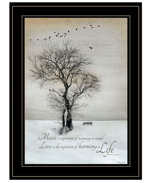Harmony 2 Black Framed Print Kitchen Wall Art