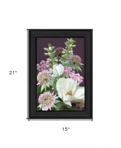 Wild For Plum Bouquet 3 Black Framed Print Wall Art