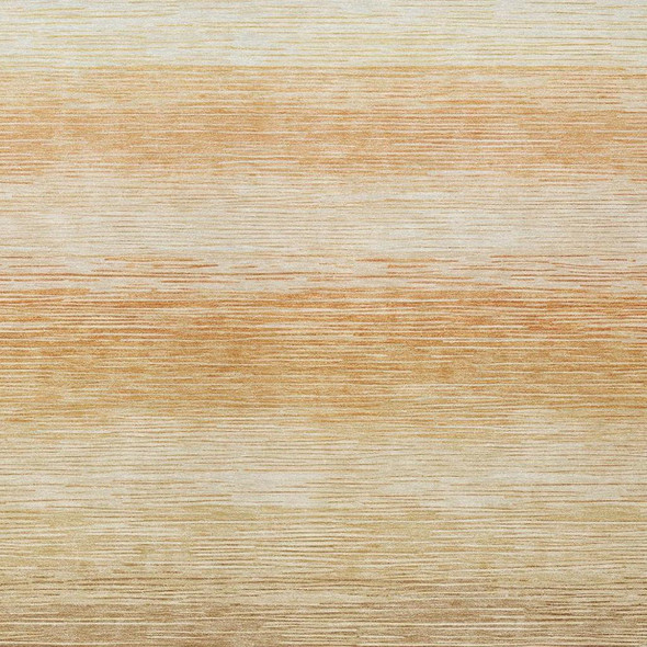 10' X 14' Copper And Orange Striped Washable Indoor Outdoor Area Rug