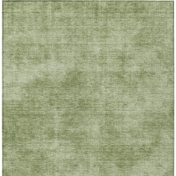 3' X 5' Green Washable Indoor Outdoor Area Rug