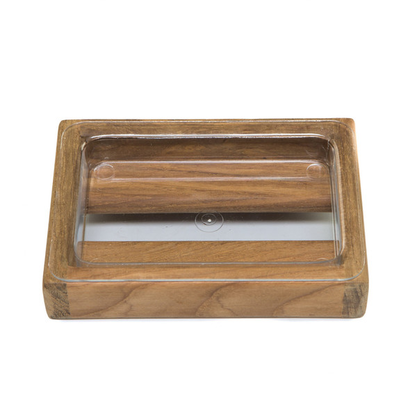 Traditional Solid Teak Vanity Soap Dish
