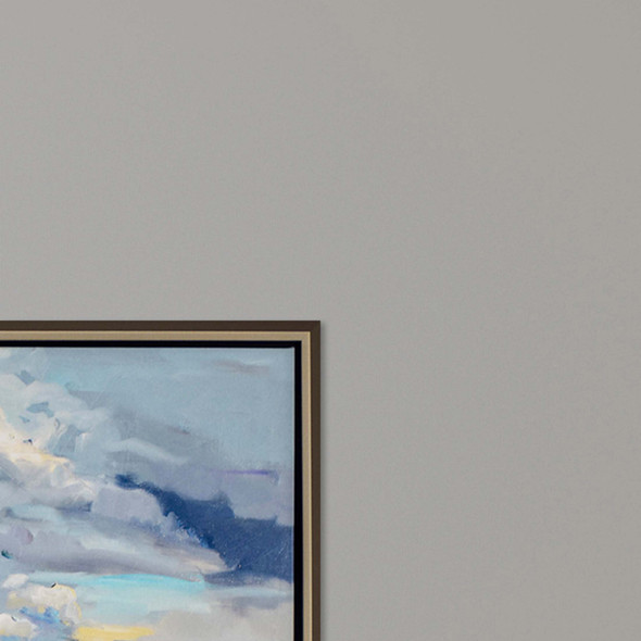 Marsh Skies Silver Floater Frame Print Wall Art