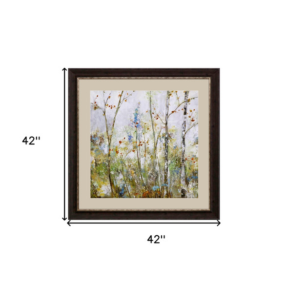 Birch Forest I Brown Framed Print Wall Art