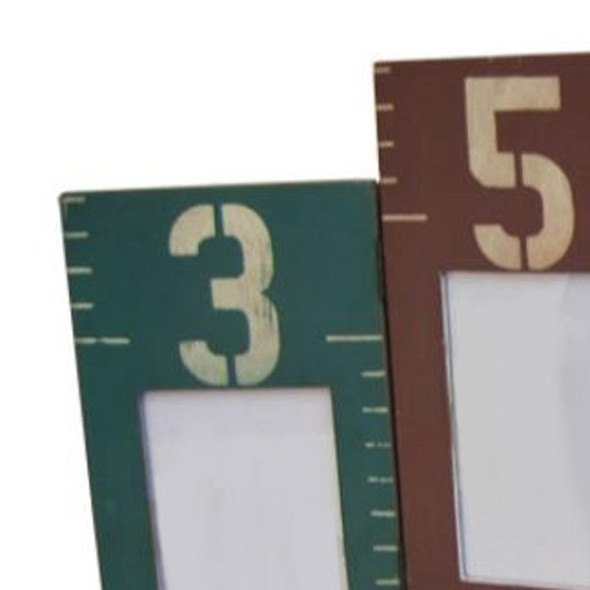 Blue Green And Red Solid Wood Tabletop Picture Frame