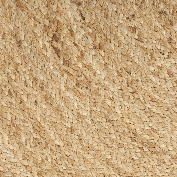 4' Natural Jute Flatweave Handmade Round Rug