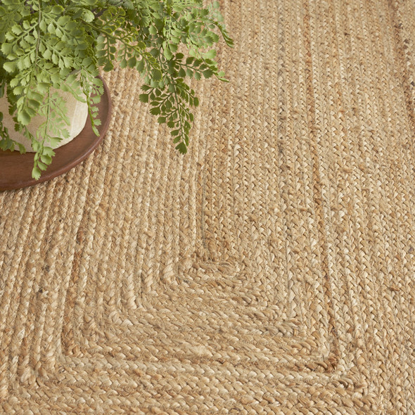 8' X 10' Natural Jute Flatweave Handmade Area Rug
