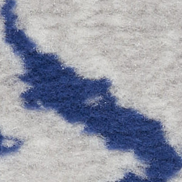 3' X 5' Ivory and Navy Blue Abstract Area Rug