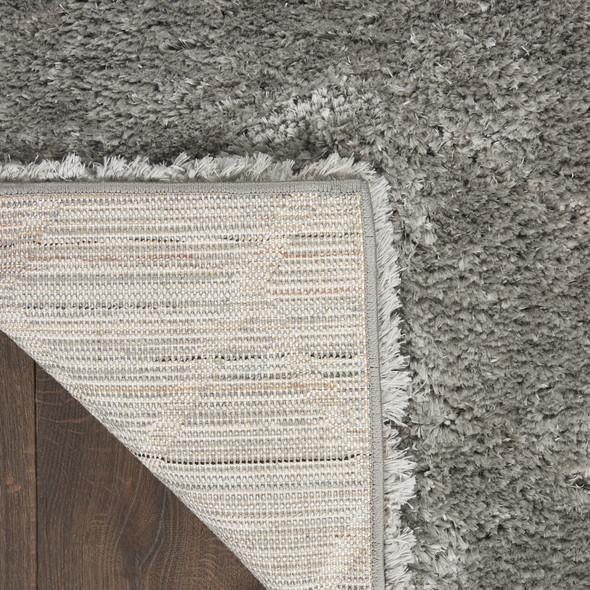 4' X 6' Gray Chevron Shag Area Rug