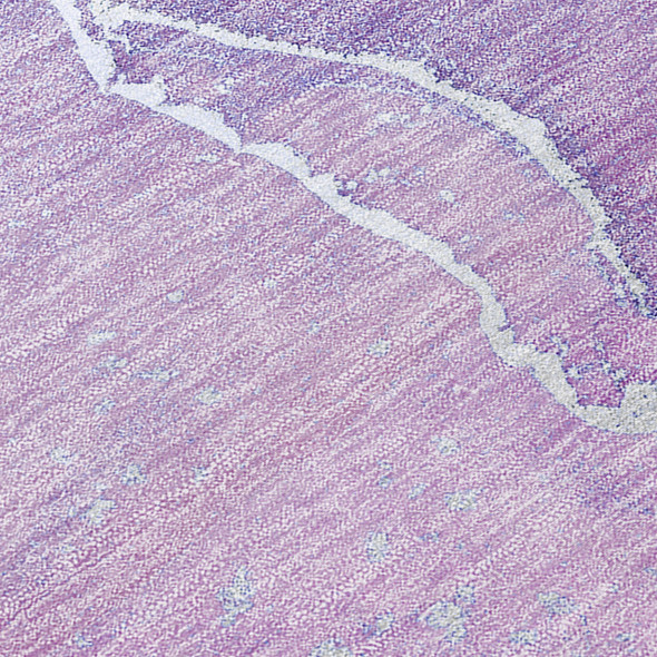 5' X 8' Purple Abstract Washable Non Skid Indoor Outdoor Area Rug