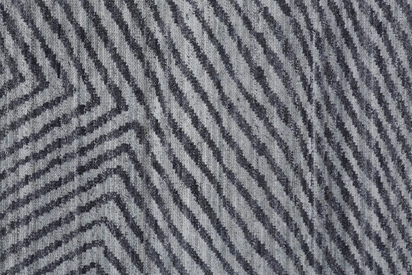 10' X 14' Gray Wool Abstract Hand Knotted Area Rug