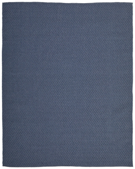 5' X 8' Blue Hand Woven Area Rug