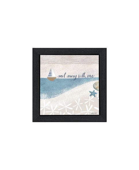 Set Of Two Sail Away With ME Black Framed Wall Art