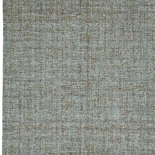 9' X 12' Light Blue And Gray Wool Abstract Hand Tufted Area Rug