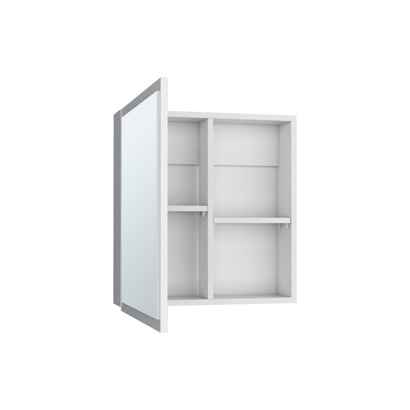 20" White Wood Floating Bathroom Vanity And Medicine Cabinet With Mirror